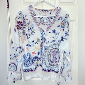 Zara Medium Embroidered Blouse